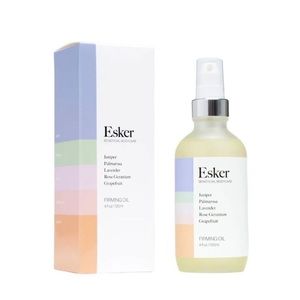 Esker Firming Oil 2 oz Juniper, Palmarosa, Lavender, Rose Geranium, Grapefruit